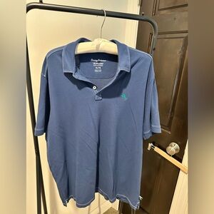 Tommy Bahama Blue IslandZone Shirt with 37.5 Technology